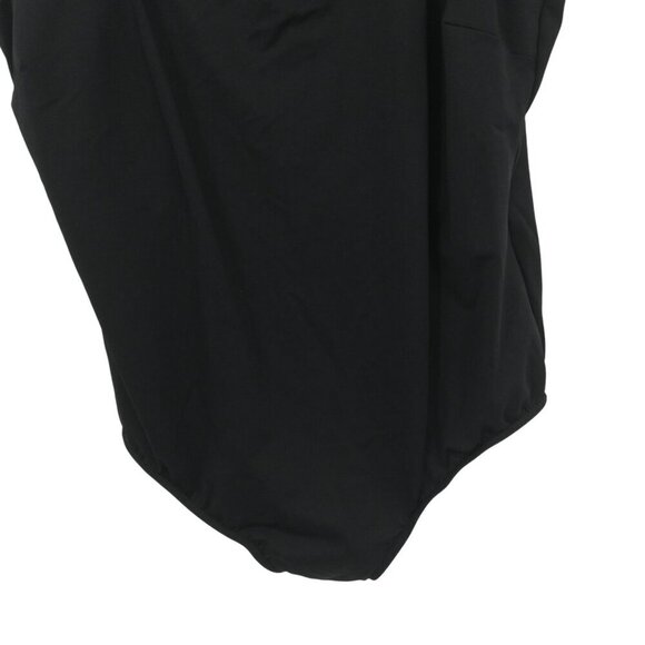 Lands End Black Slimming One Piece Tank Swimsuit Size 22W Plus Solid Classic - Picture 6 of 11